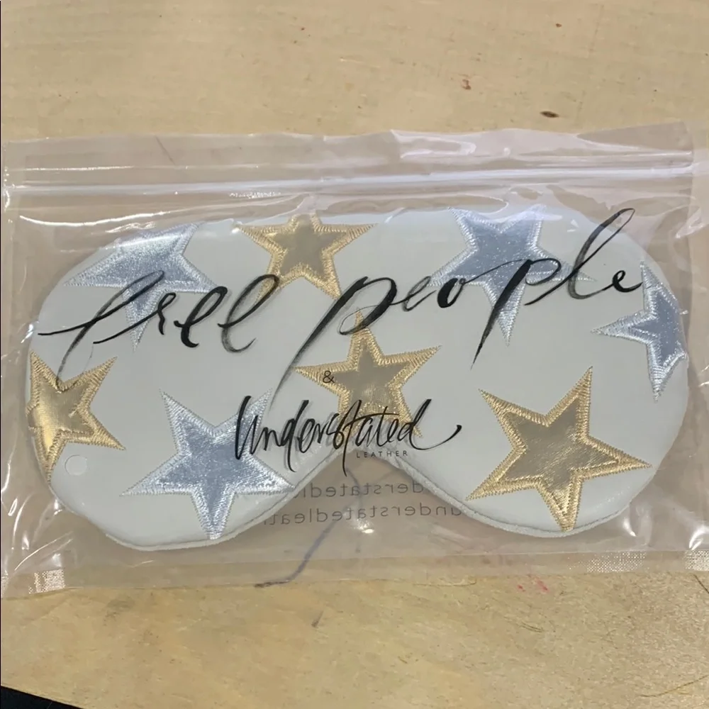 Free People & Understated Leather Cooling Star Eye‎ Mask. M-12
